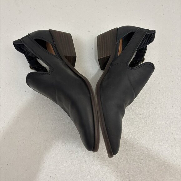 Lucky Brand Myndo Loafer Booties Pointed Toe Leather Women 6.5M - Picture 4 of 11